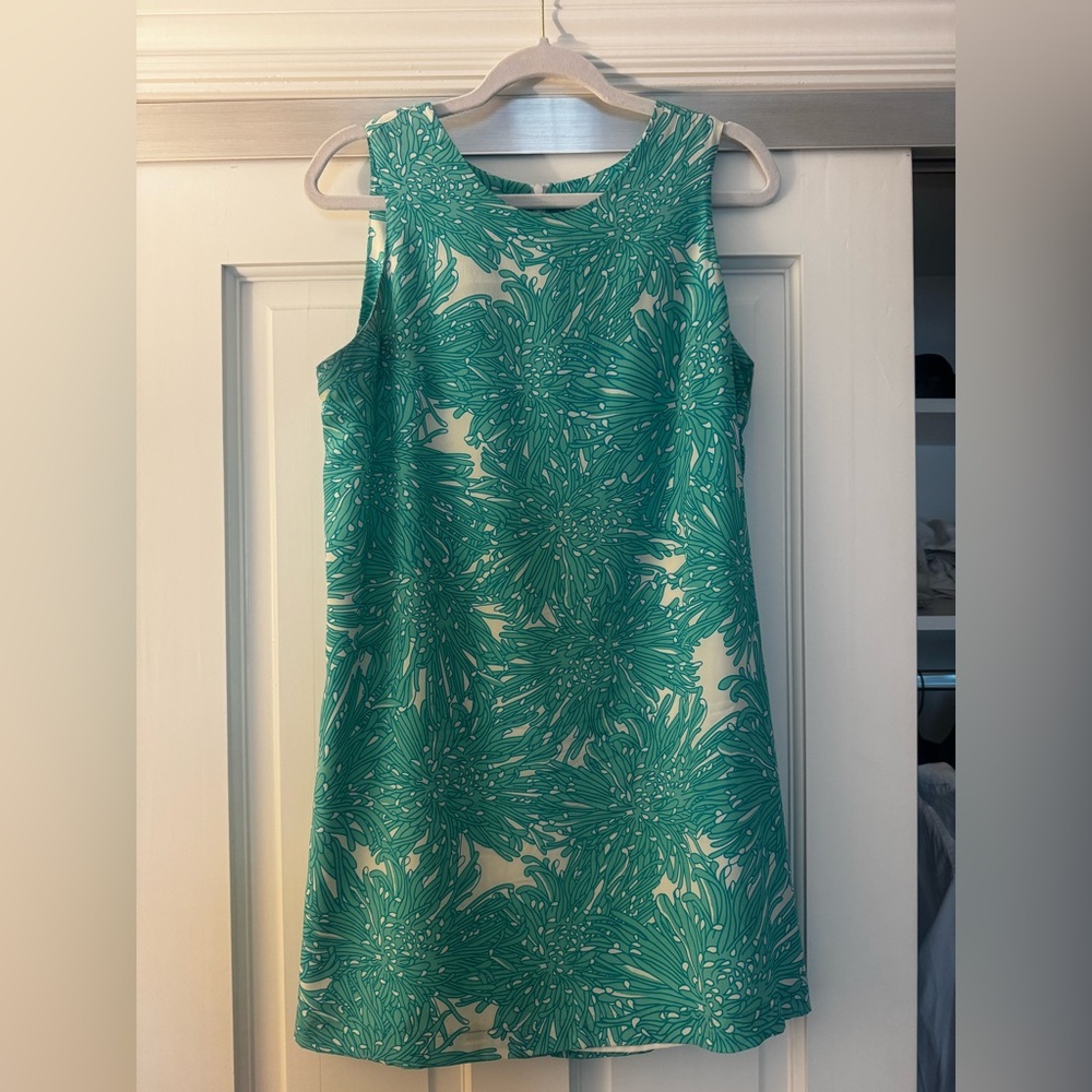 Amanda Uprichard Teal Floral Mini Dress